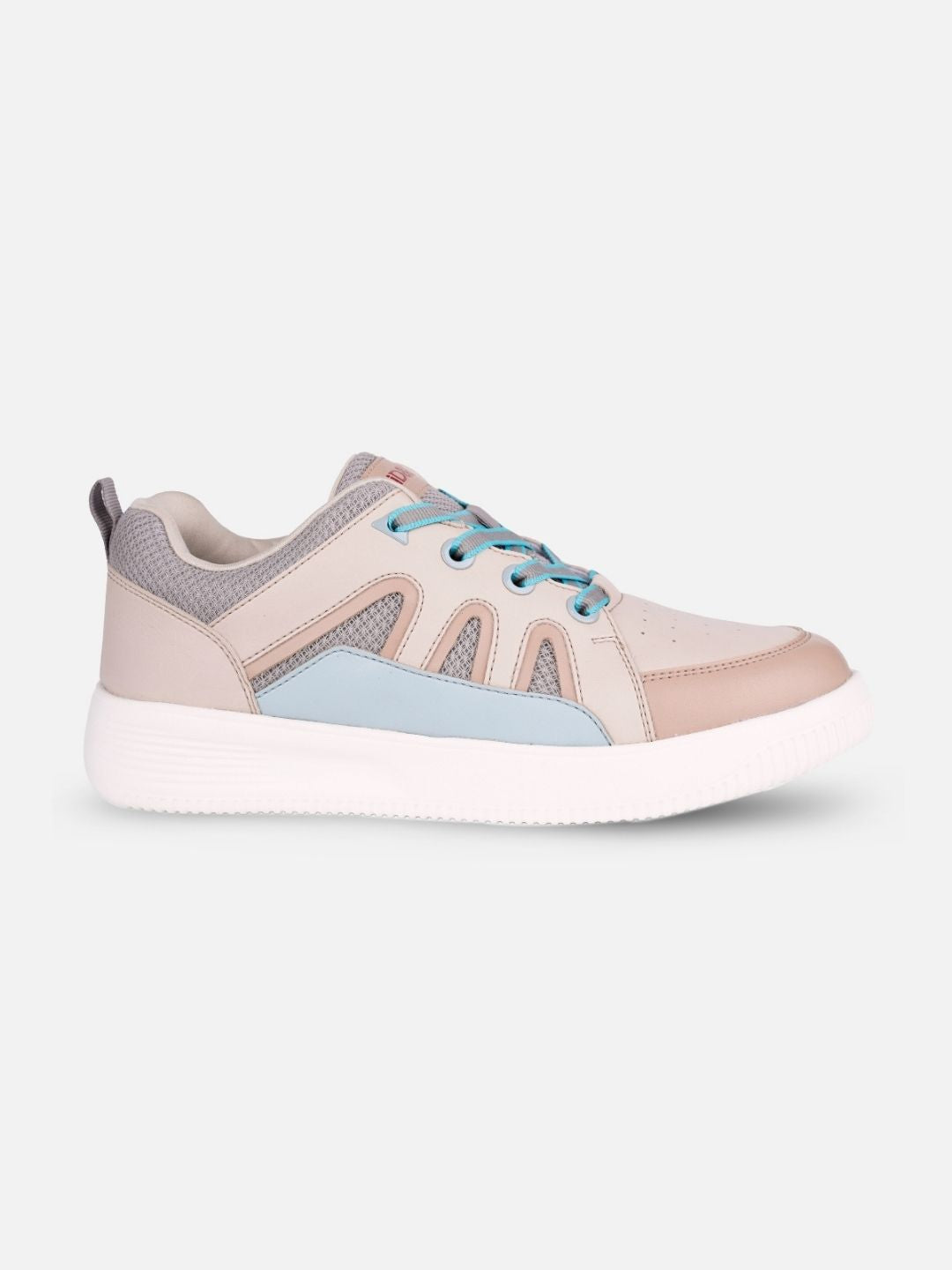 Women's Cream/Blue Platform Sneakers (IU1007)