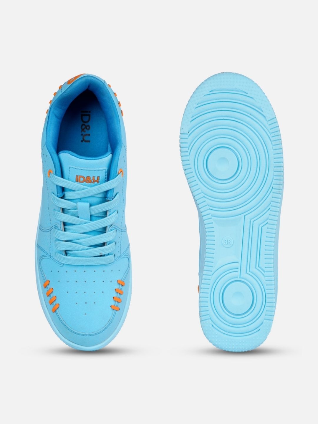 Women's Blue Platform Sneakers (IU1013)
