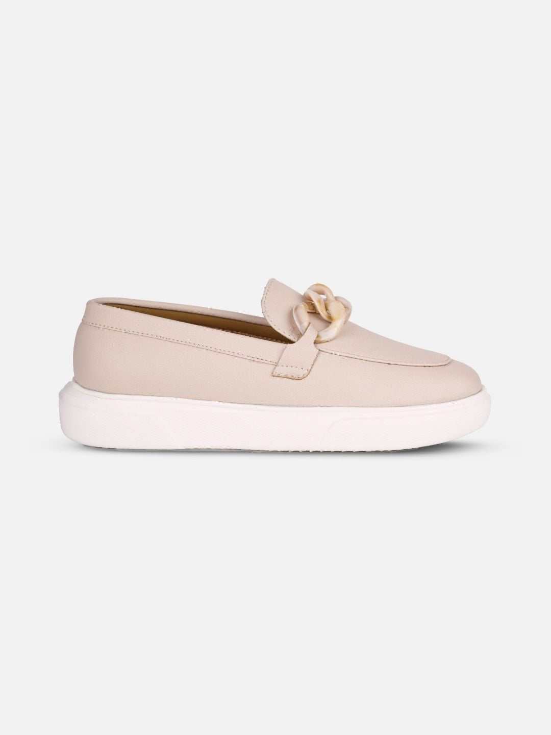 Women's Beige Casual Slip On (IU1018)