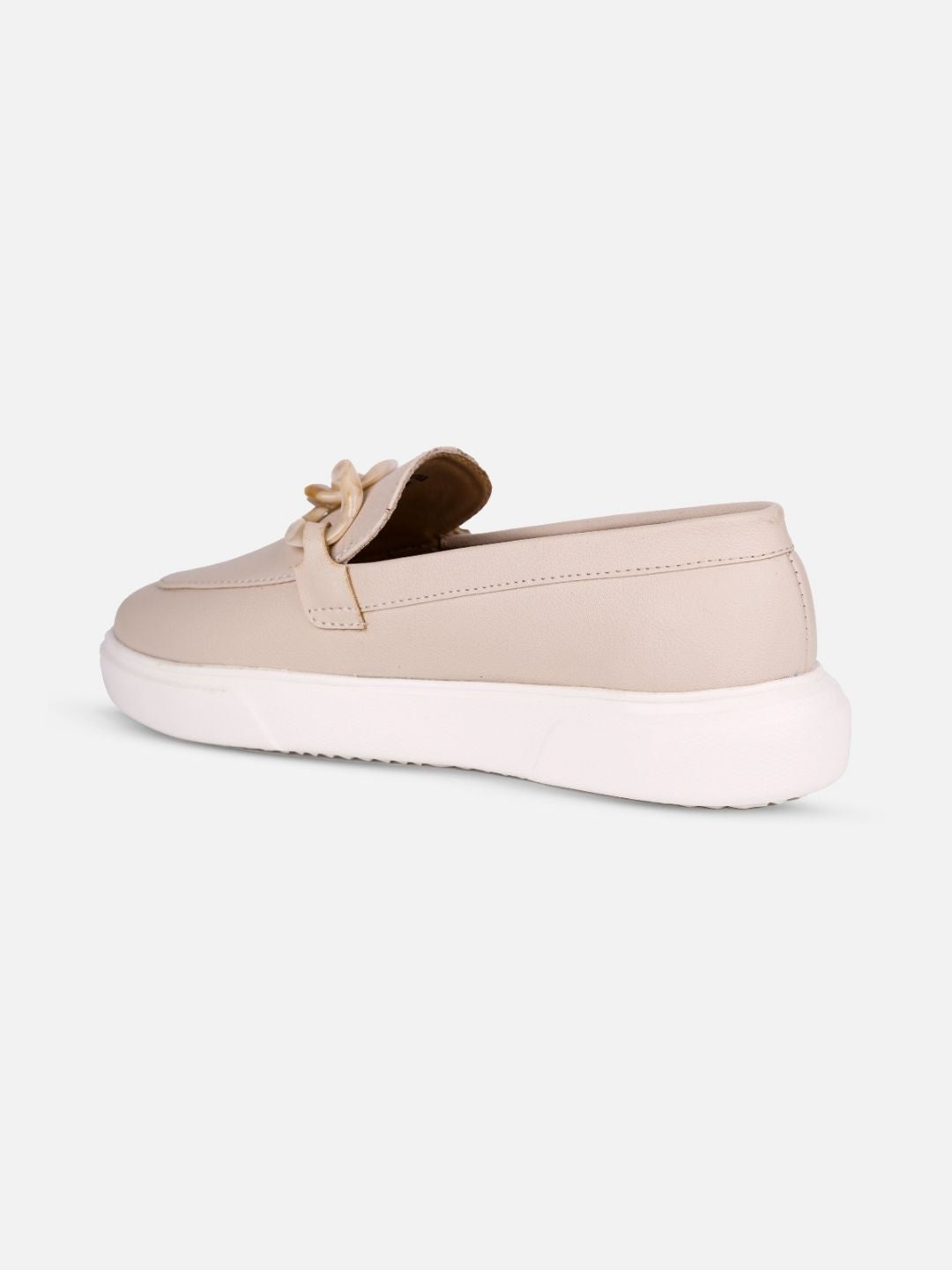 Women's Beige Casual Slip On (IU1018)