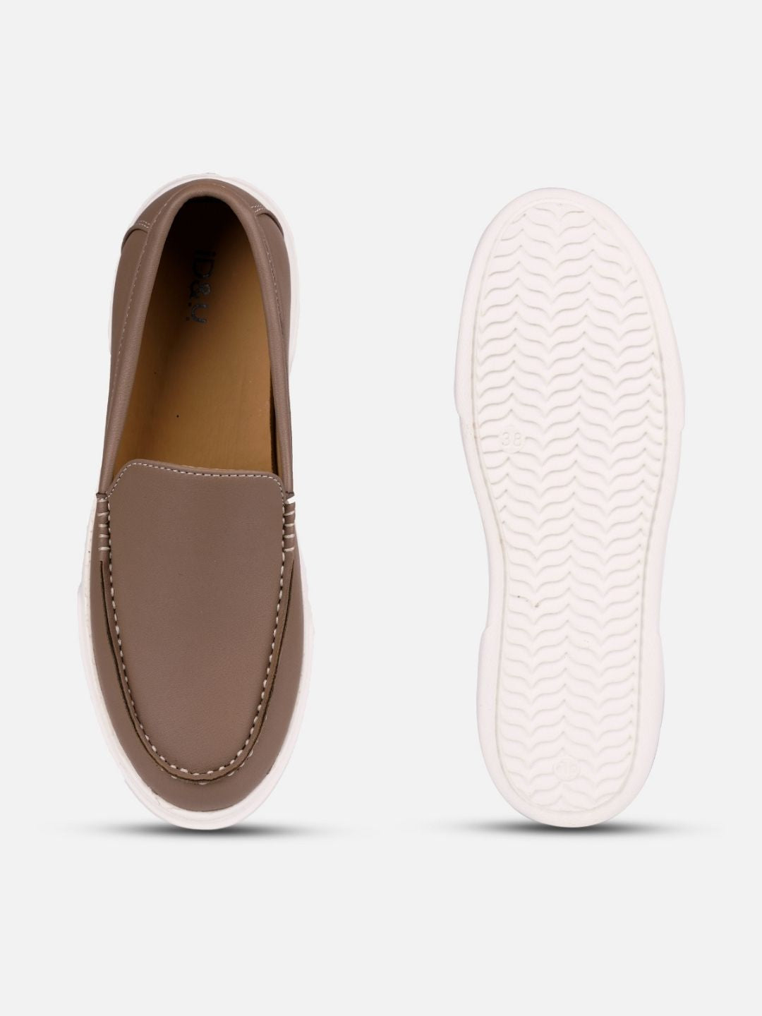 Women's Beige Casual Slip On (IU1020)