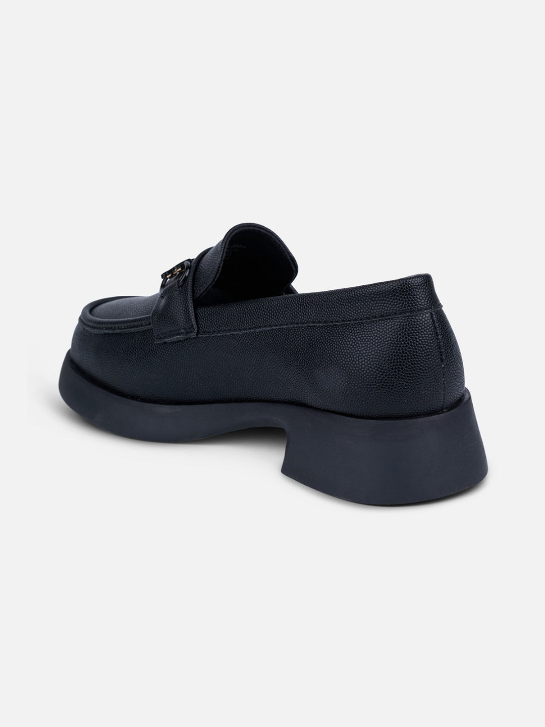 Women's Black Block Heel Slip On (IU2004)