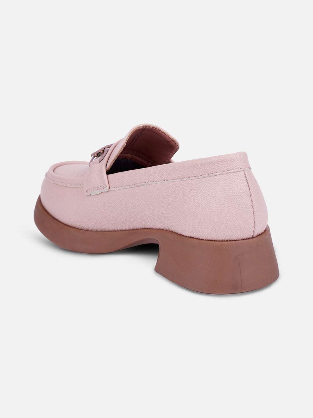Women's Pink Block Heel Slip On (IU2004)