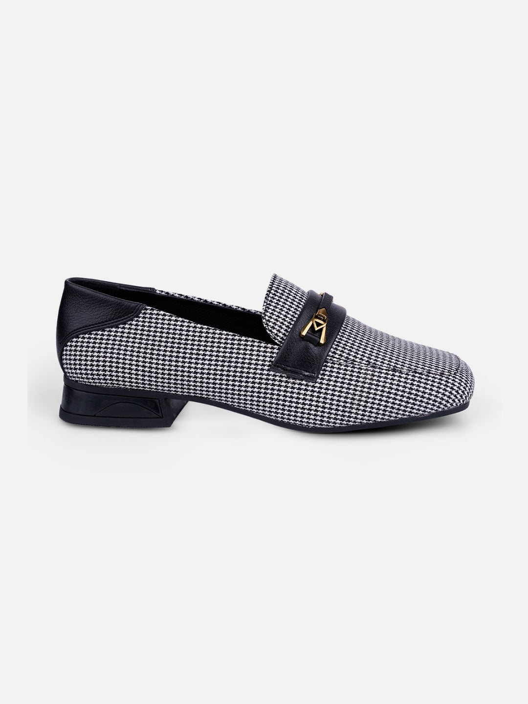 Women's Black/White Casual Slip On (IU2009)