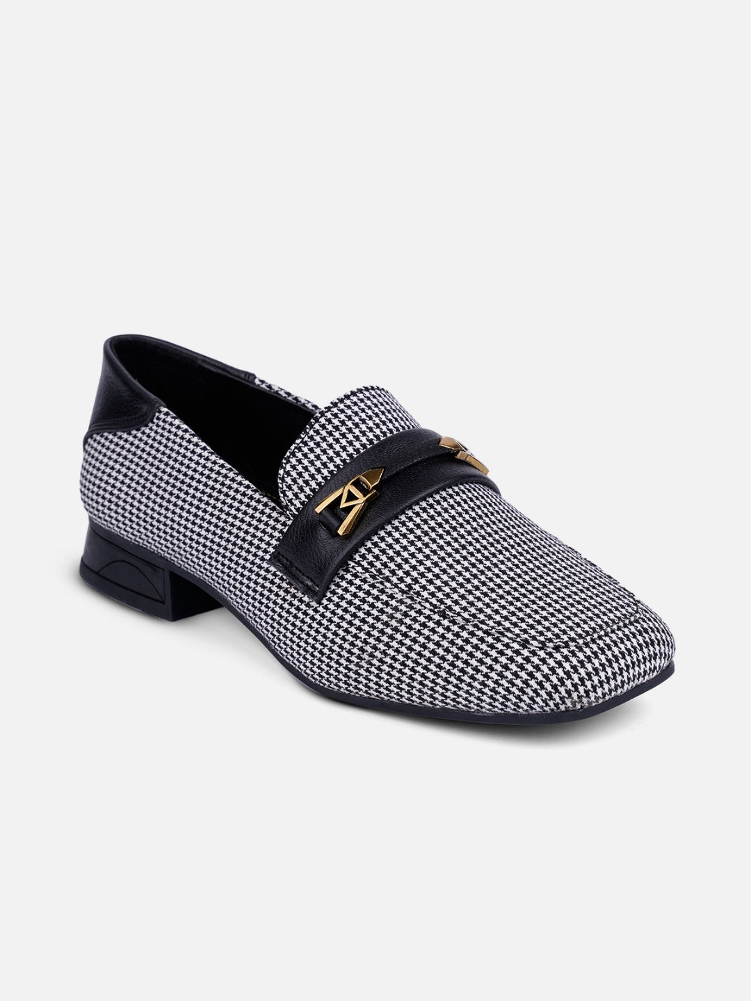 Women's Black/White Casual Slip On (IU2009)