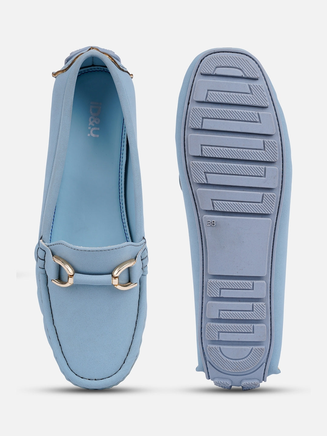 Women's Sky Blue Soft & Premium Loafers (IU2001)