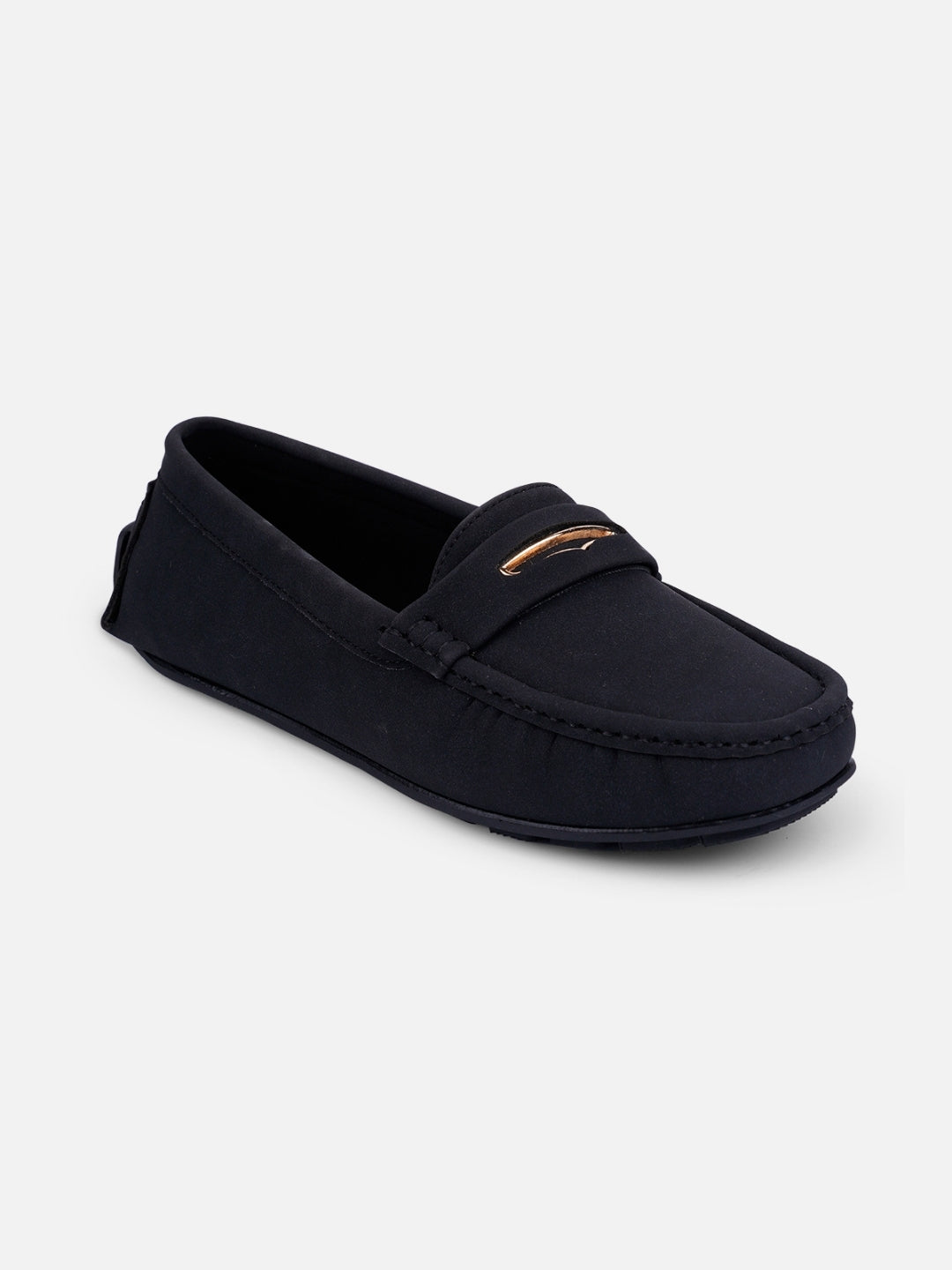 Women's Black Soft & Premium Loafers (IU2002)
