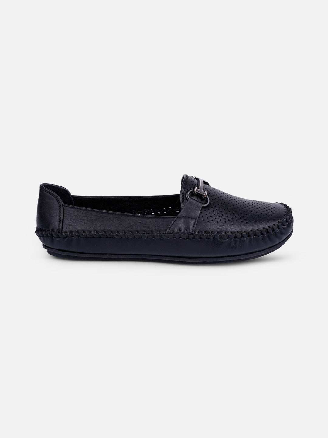 Women's Black Soft & Flexy Loafers (IU2003)