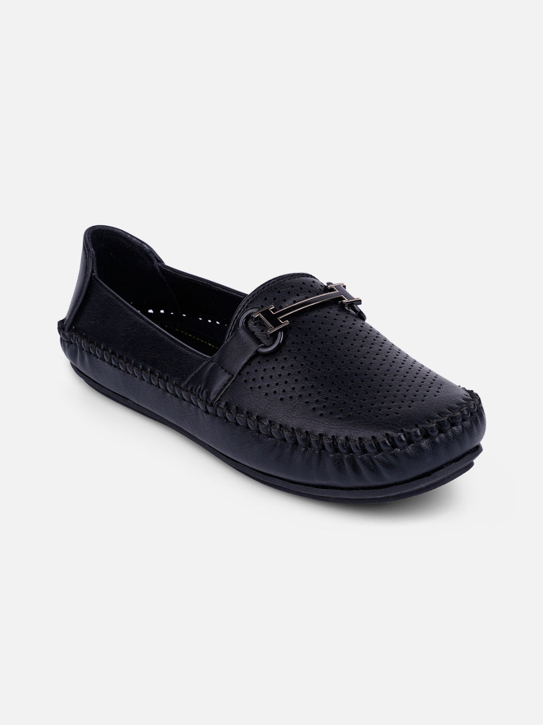 Women's Black Soft & Flexy Loafers (IU2003)
