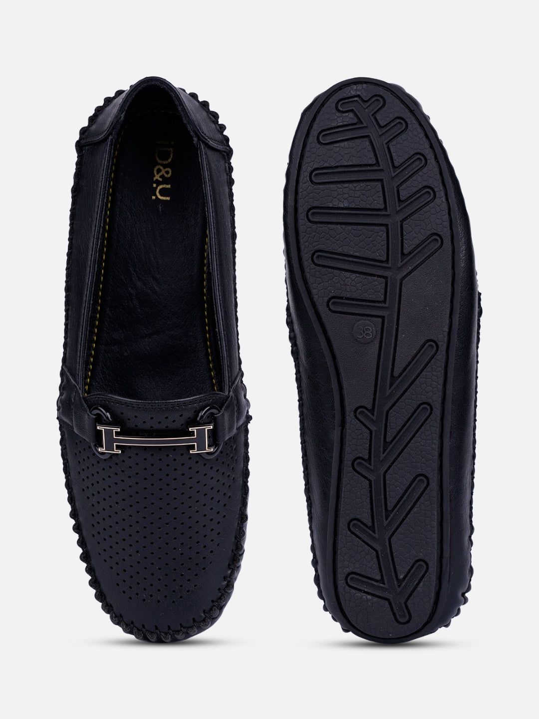 Women's Black Soft & Flexy Loafers (IU2003)