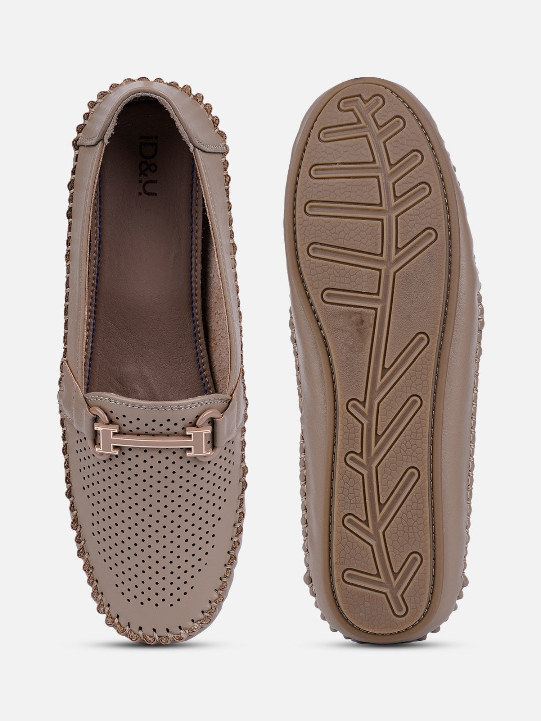 Women's Khaki Soft & Flexy Loafers (IU2003)