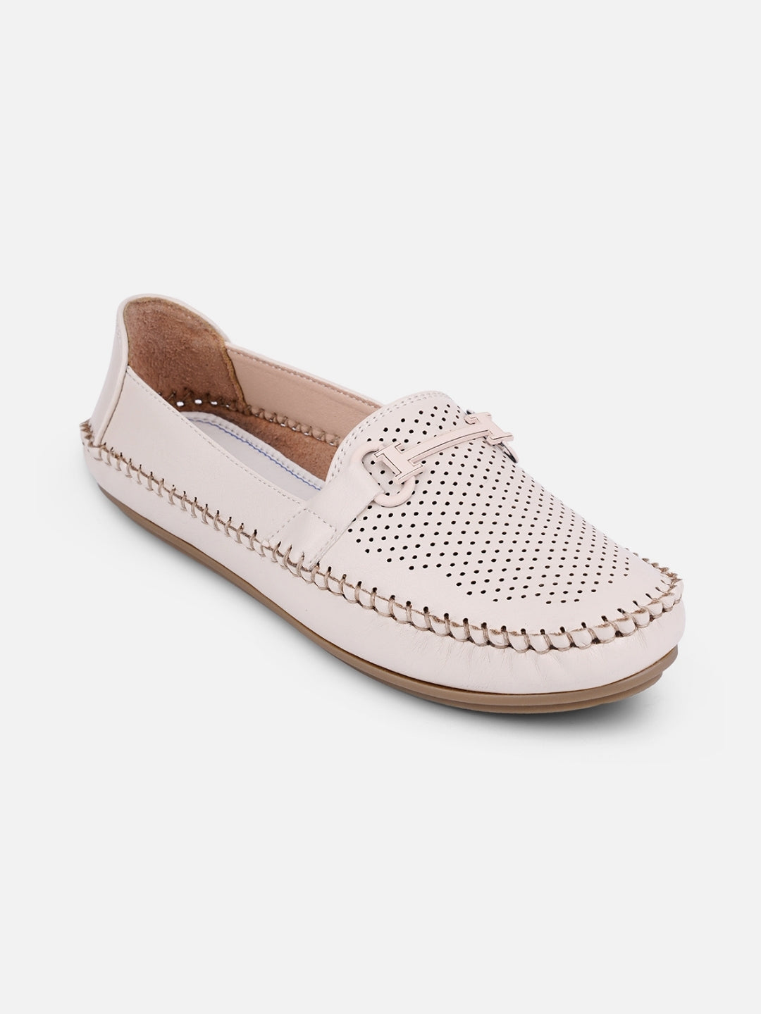 Women's Cream Soft & Flexy Loafers (IU2003)