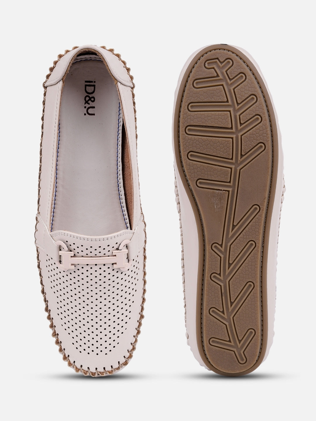 Women's Cream Soft & Flexy Loafers (IU2003)