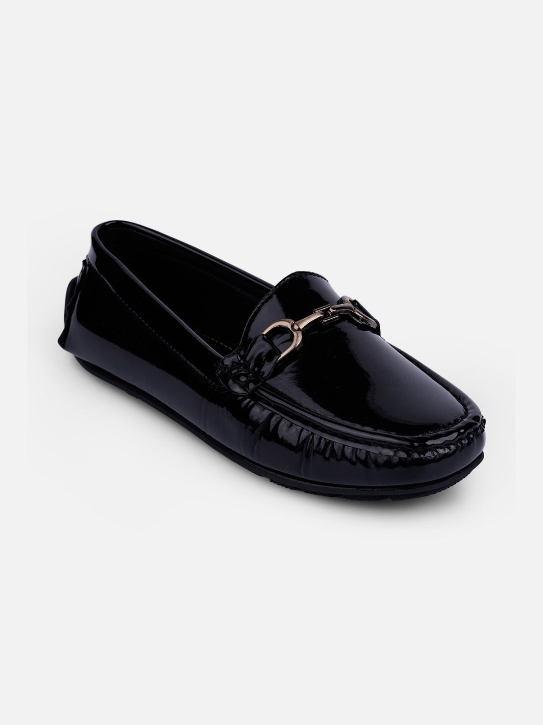 Women's Black Soft & Flexy Loafers (IU2006)