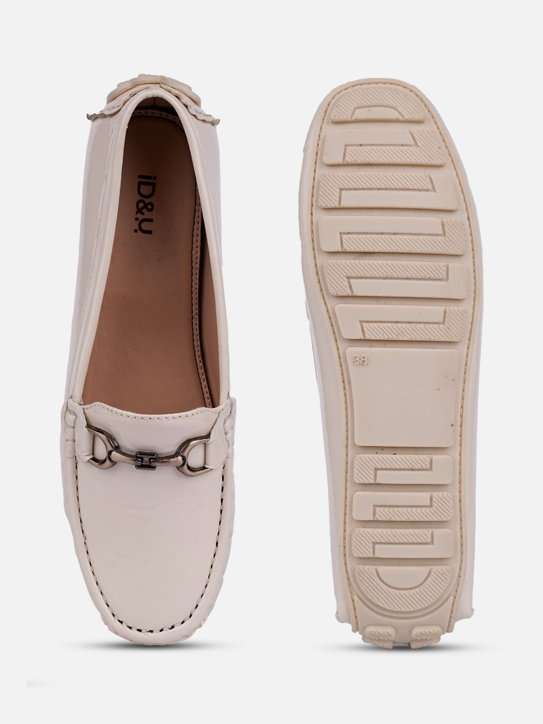 Women's Cream Soft & Flexy Loafers (IU2006)
