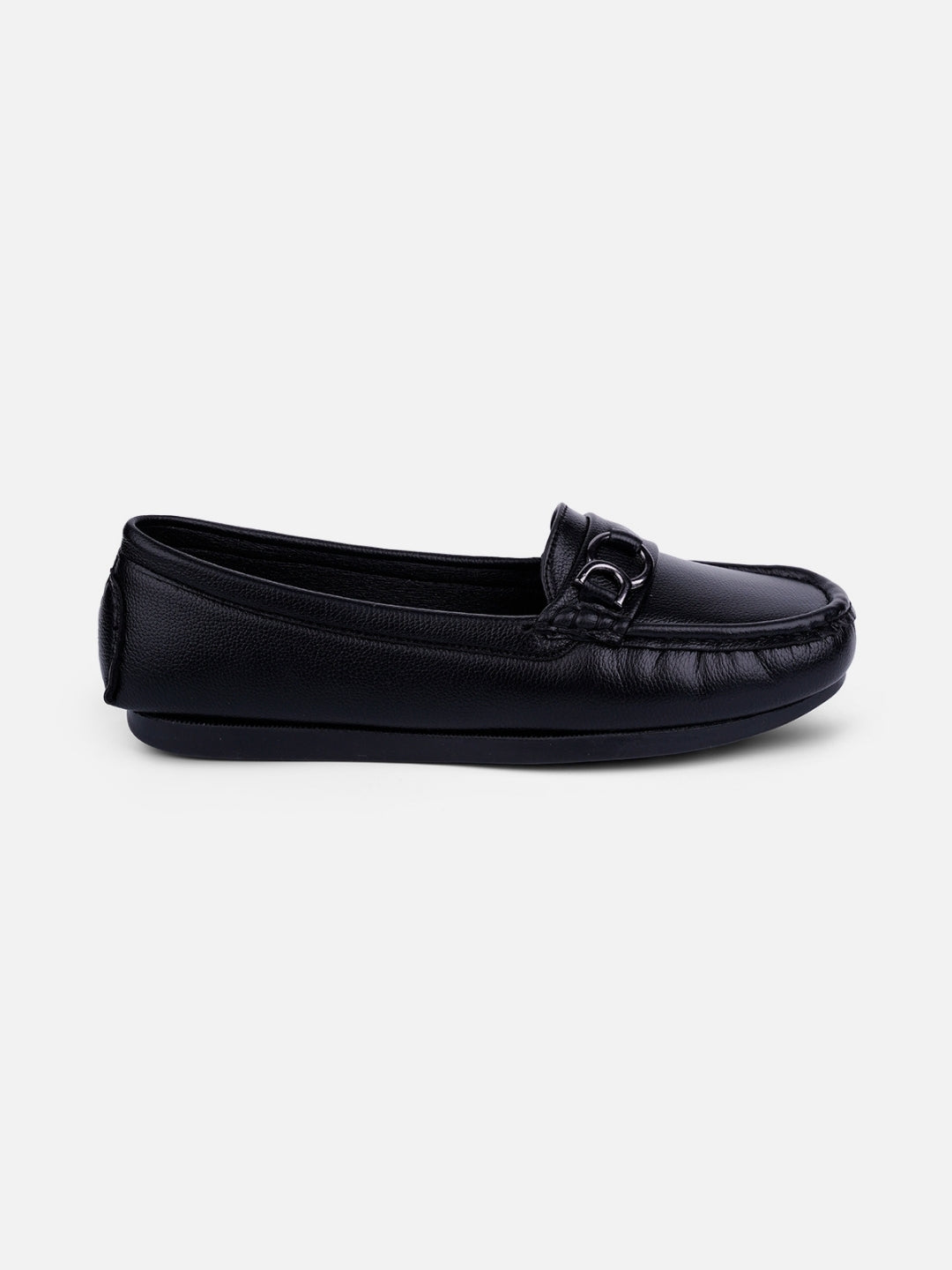 Women's Black Soft & Flexy Loafers (IU2007)
