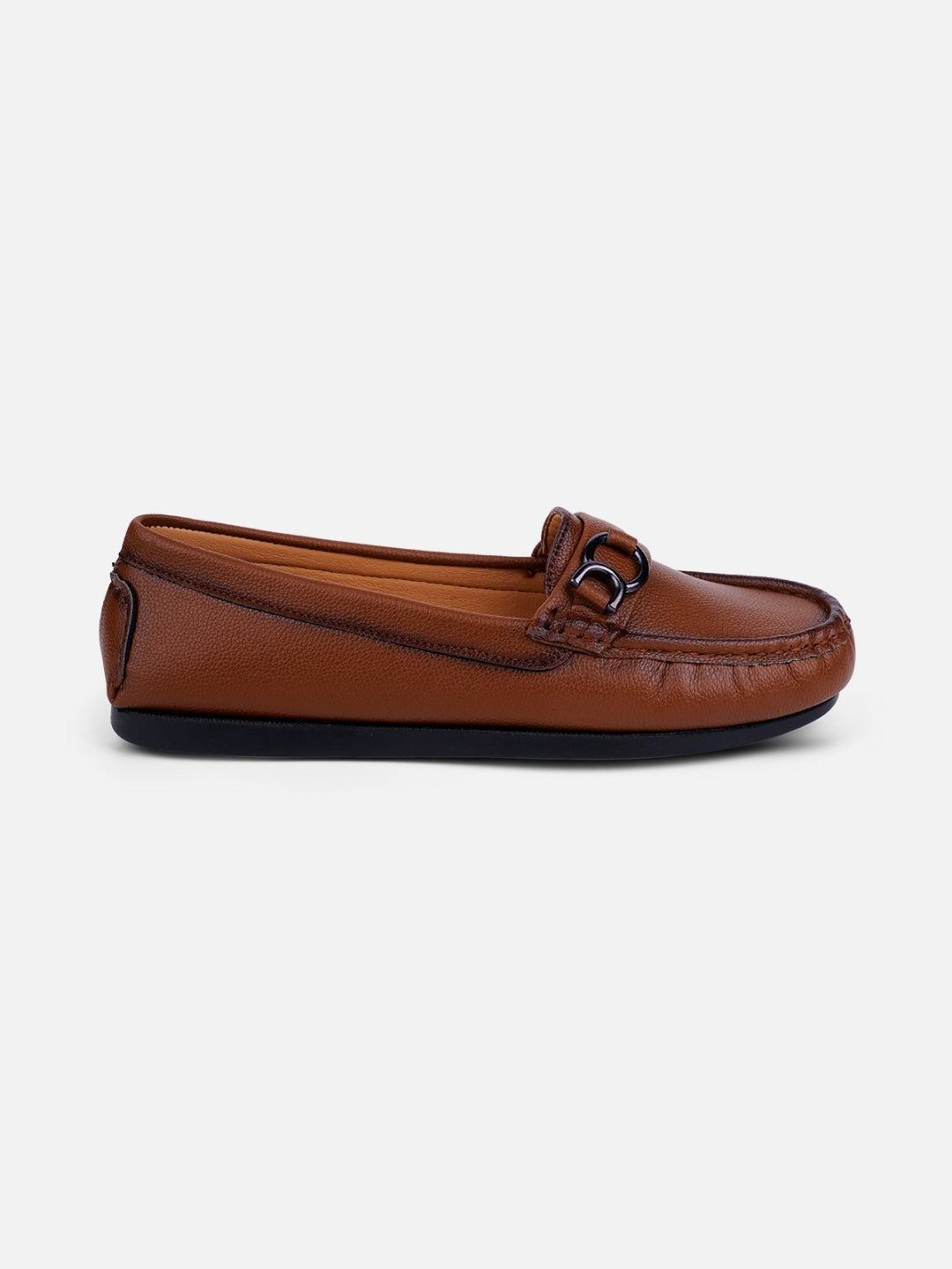 Women's Tan Soft & Flexy Loafers (IU2007)