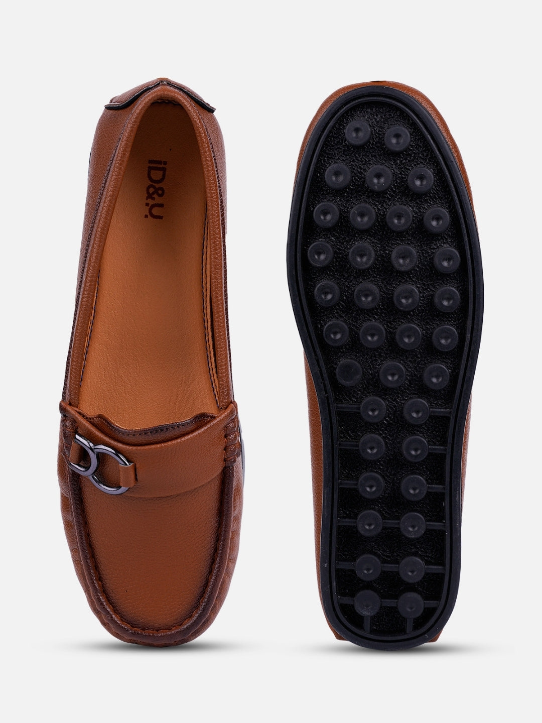 Women's Tan Soft & Flexy Loafers (IU2007)