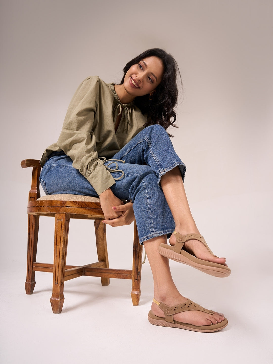 Women's Chiku Slingback Strap Sandals (IU6012)