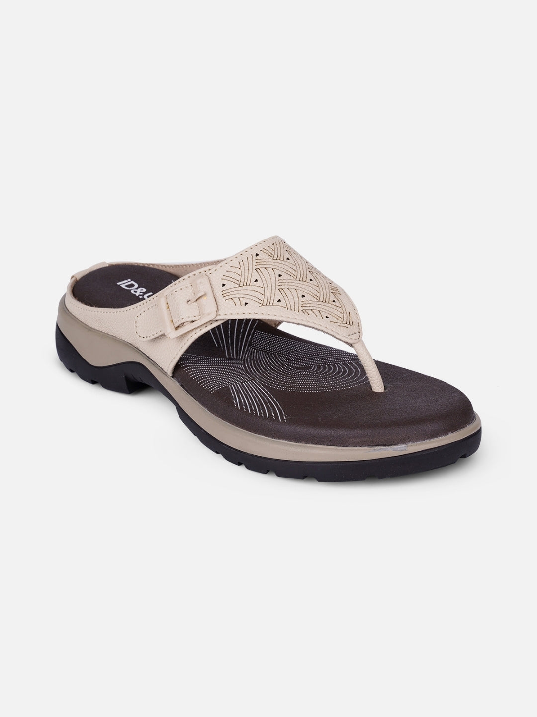 Women's Cream Thong Sandals (IU6006)