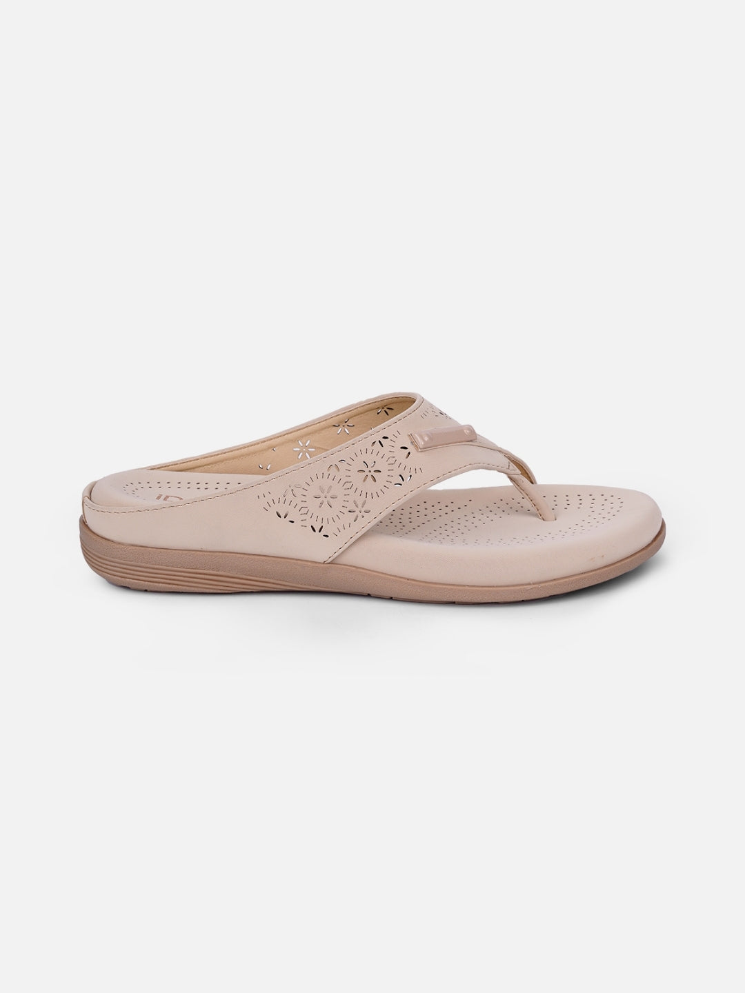 Women's Cream Thong Sandals (IU6009)