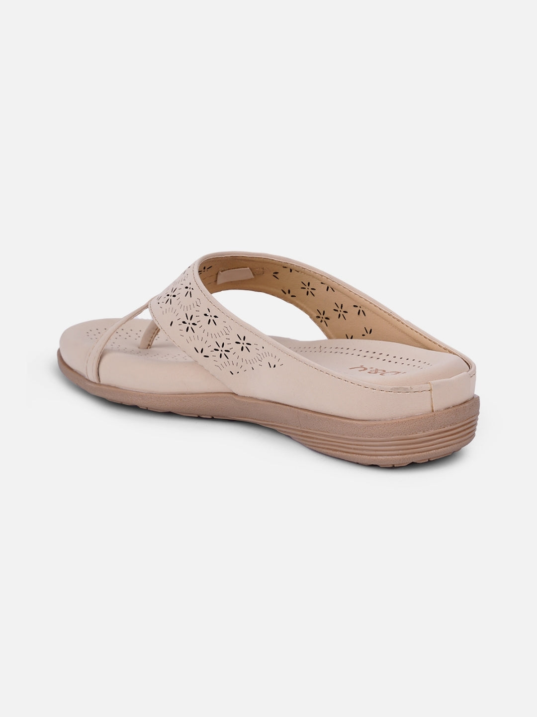 Women's Cream Thong Sandals (IU6009)