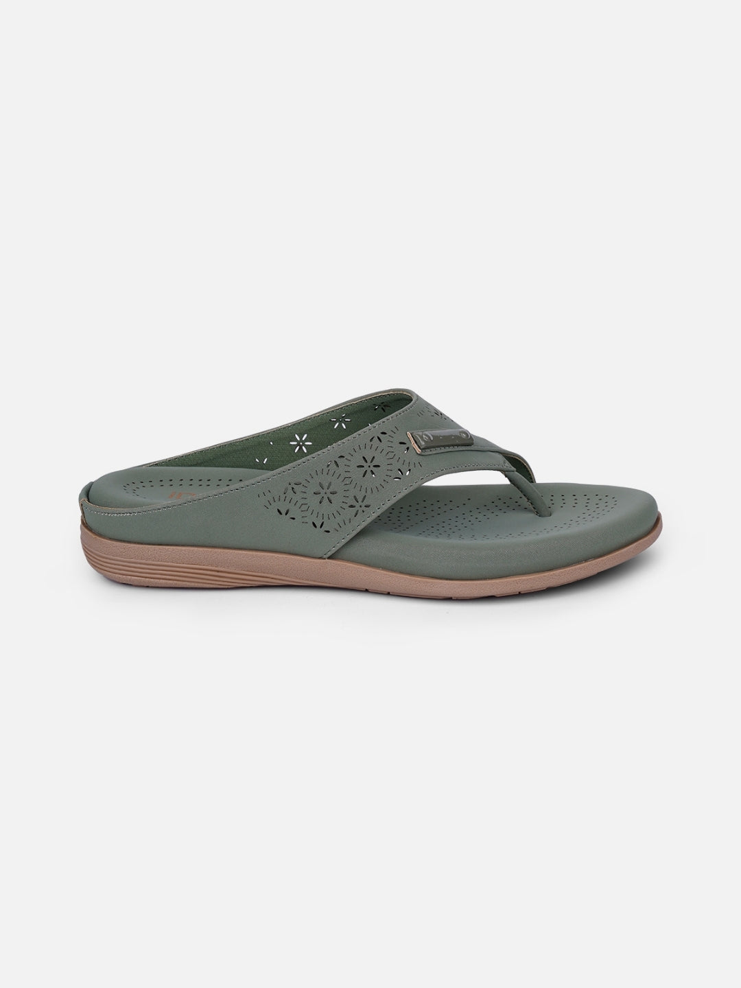 Women's Olive Thong Sandals (IU6009)