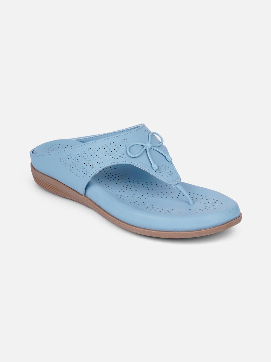 Women's LT.Blue Thong Sandals (IU6010)
