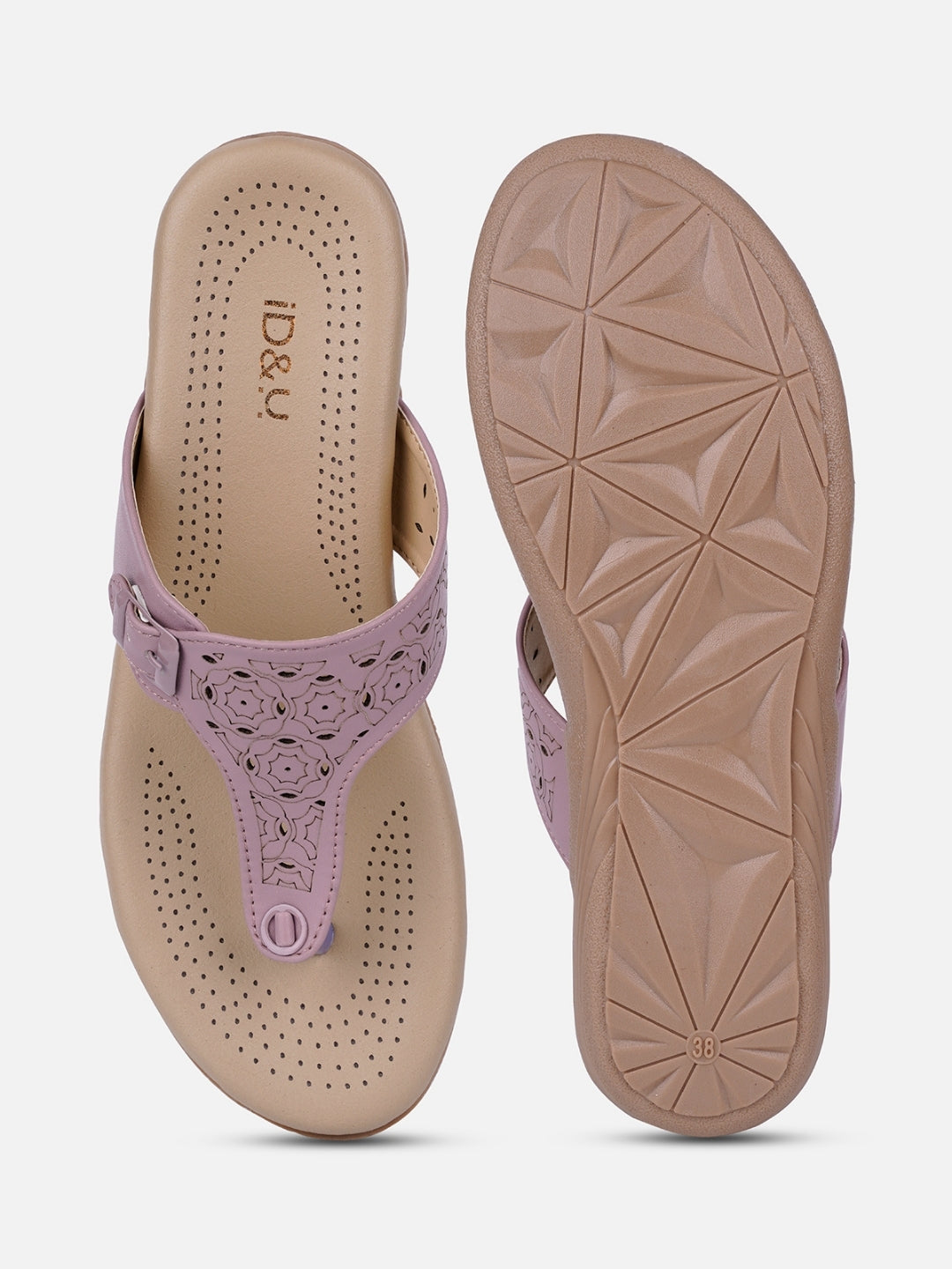 Women's Lavender Thong Sandals (IU6011)