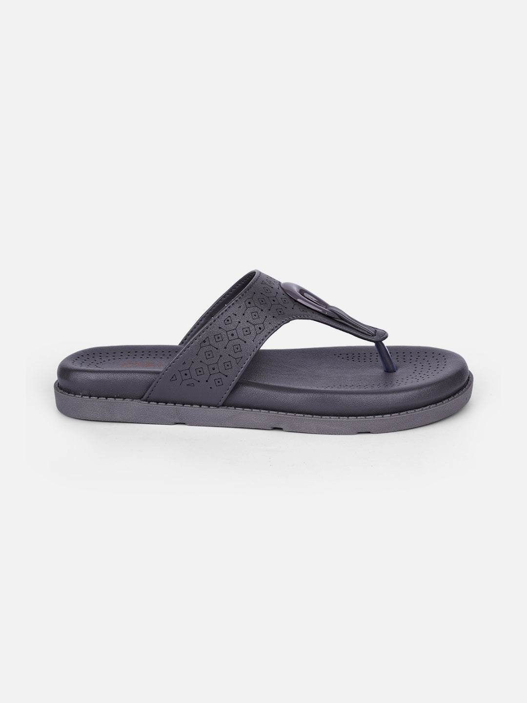 Women's Grey Thong Sandals (IU6015)