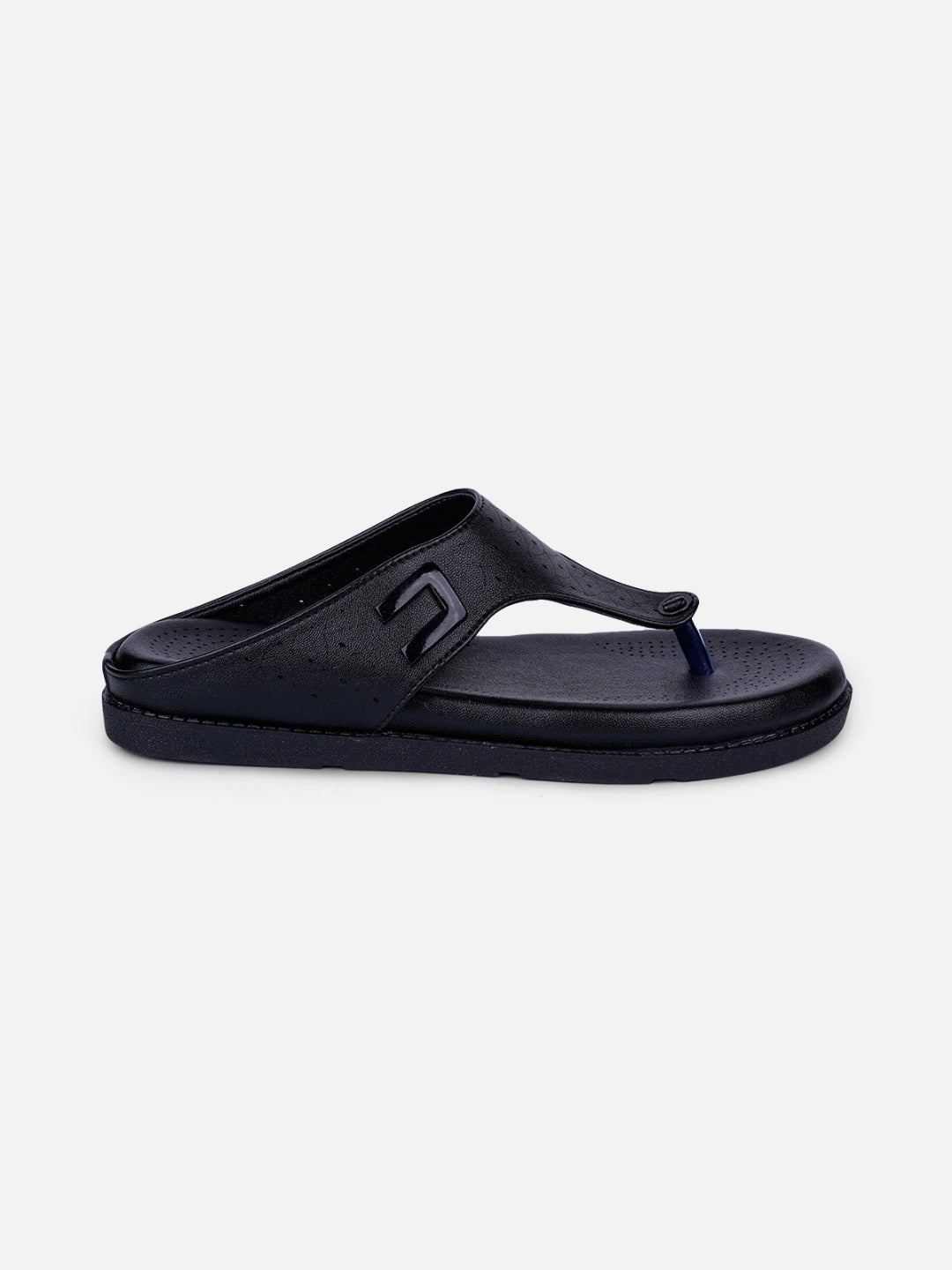 Women's Black Thong Sandals (IU6016)