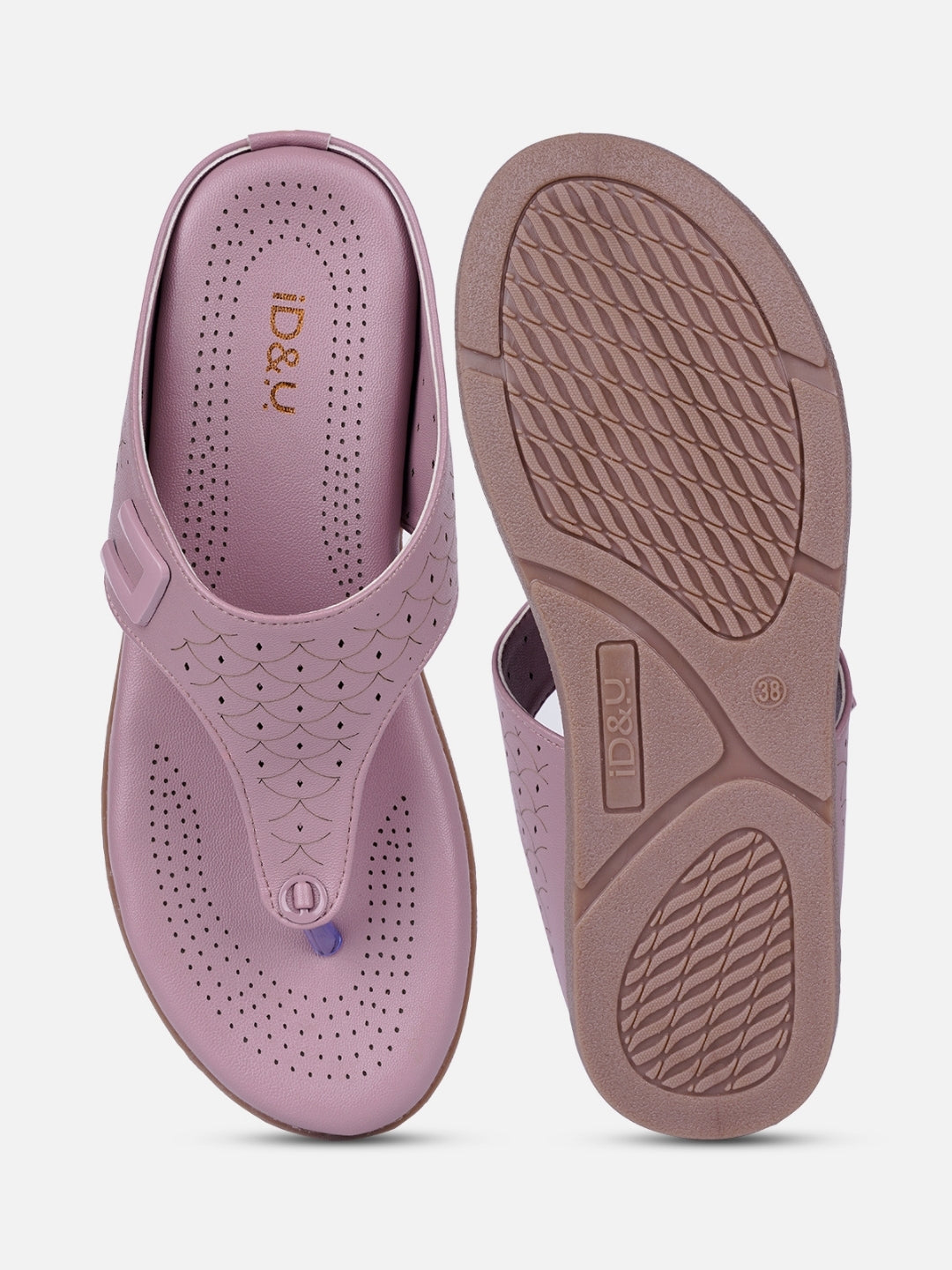 Women's Lavender Thong Sandals (IU6016)