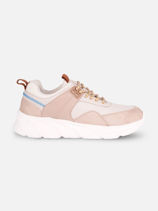 Women's Nude Cream All Seasons Wearing Sneakers (IU1005)