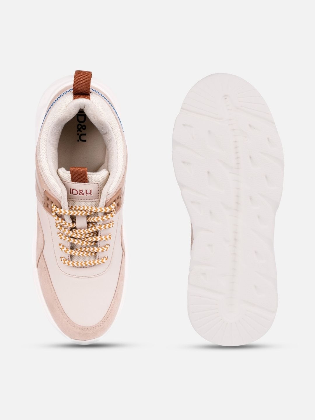 Women's Nude Cream All Seasons Wearing Sneakers (IU1005)