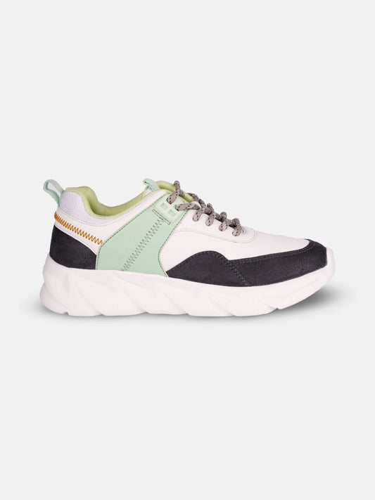 Women's White/Grey All Seasons Wearing Sneakers (IU1005)