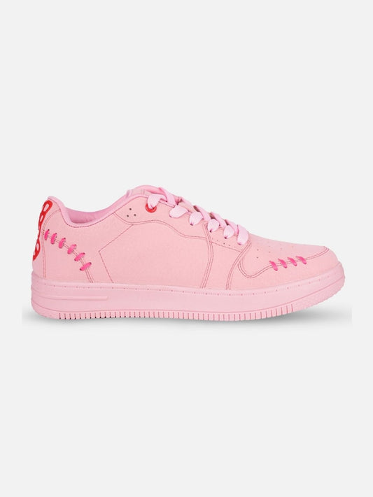 Women's Pink Platform Sneakers (IU1013)