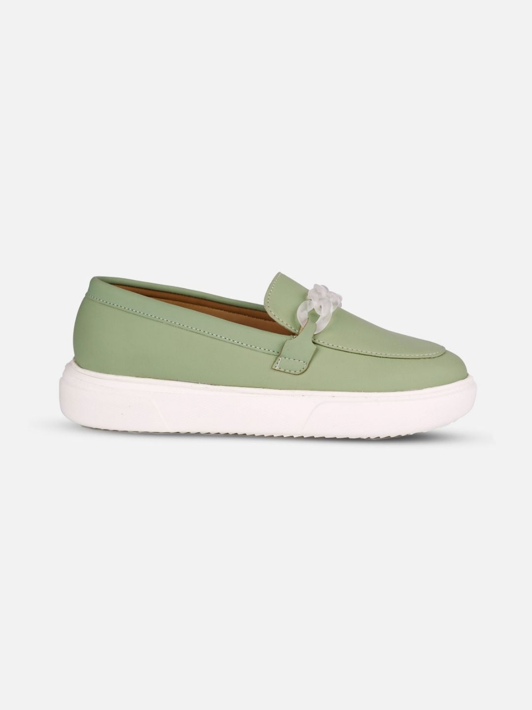 Women's Green Casual Slip On (IU1019)