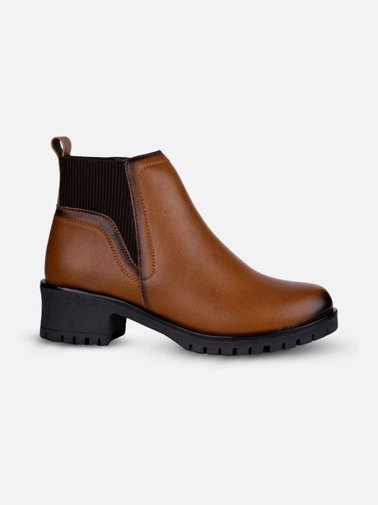 Women's Brown Ankle Boots (IU5002)