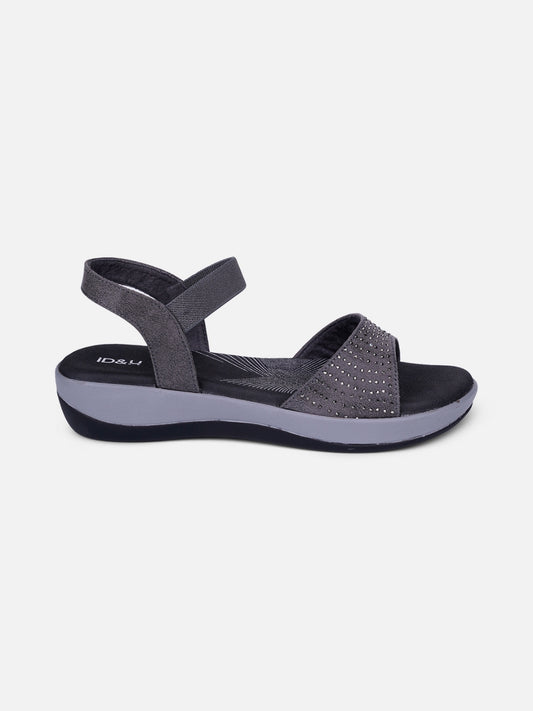 Women's Grey Slingback Strap Sandals (IU6001)