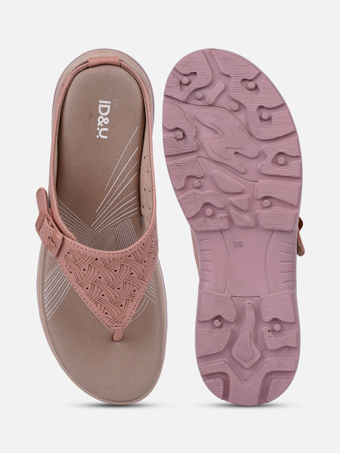 Women's Peach Thong Sandals (IU6006)