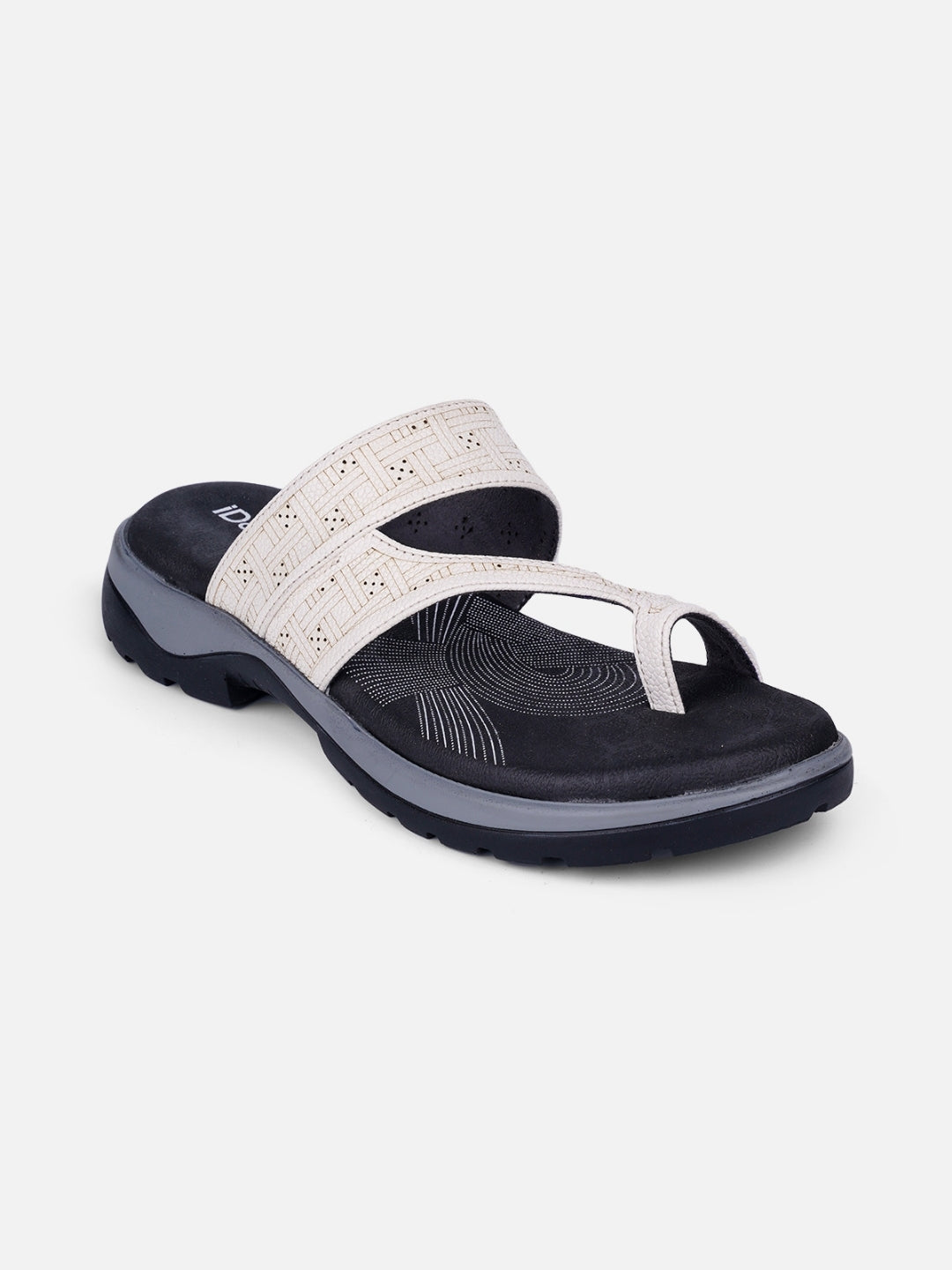 Women's White Thong Sandals (IU6008)